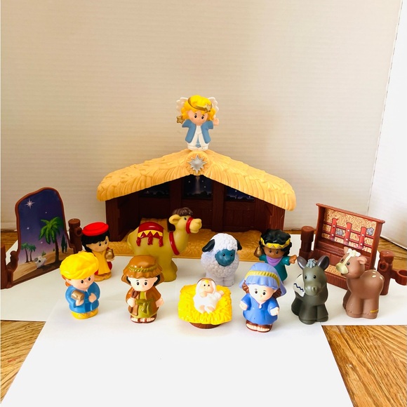Fisher Price Little People 2002 Nativity Set With 11 Figures No Tree Or Carriage - Picture 2 of 10